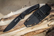 Ніж Kizlyar Supreme Savage чорний, сталь AUS8