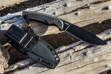 Ніж Kizlyar Supreme Savage чорний, сталь AUS8