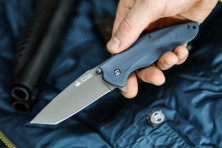 Ніж Kizlyar Supreme Zorg сірий титан, сталь AUS8