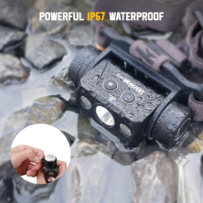 Ліхтар налобний Wurkkos HD50 USB-C Rechargeable, чорний