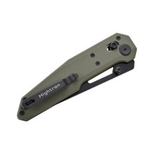 Ніж Hightron Sharplyn,14C28N, G10, зелений, чорний клинок