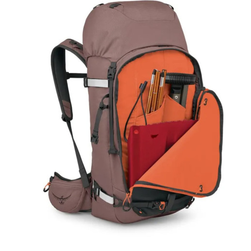 Рюкзак Osprey Sopris 45 magma brown/raven black - O/S - червоно-брунатний