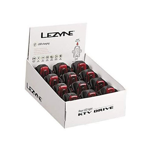 Набір задніх велофар Lezyne KTV BOX SET REAR 12 штук Чорний 10 люменів Y13
