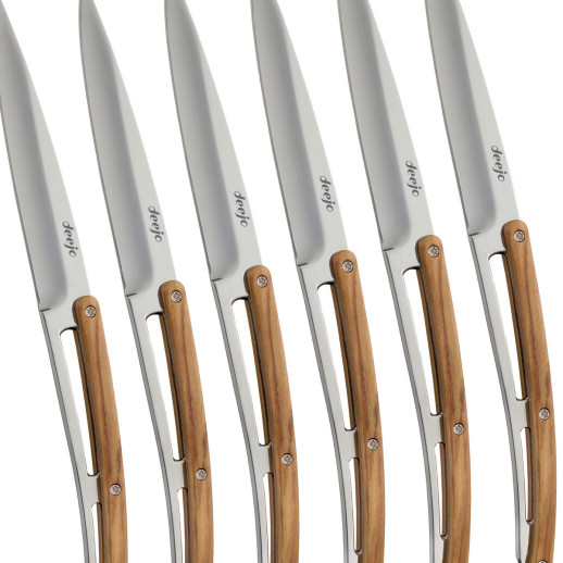 Набір ножів 6 Deejo Steak Knives, mirror finish