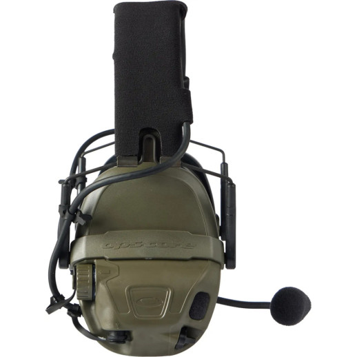 Активні навушники Ops-Core AMP Communication Headset-Connectorized. NFMI. Верхній тримач. Ranger Green
