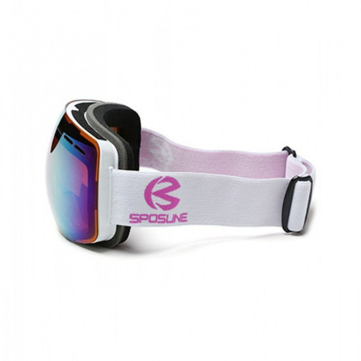 Маска для лиж і сноуборду Sposune HX021-2 Matte White-Fake Revo Red