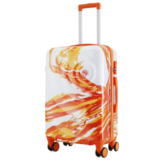 Валіза Semi Line 24" (M) White/Orange Print (T5655-2)