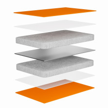 Сидушка надувна Flextail Zero Seat R02, 70 мм, помаранчева