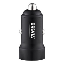 Автомобільний зарядний пристрій Brevia ePower DualCharge Display 40W 2xUSB-C