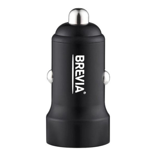 Автомобільний зарядний пристрій Brevia ePower DualCharge Display 40W 2xUSB-C