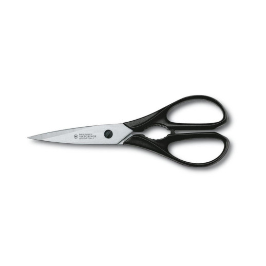 Набір кухонний Victorinox SwissClassic Cutlery Block 9шт з черн. ручкою з підст. (6 ножів, точило, вилка, ножиці)