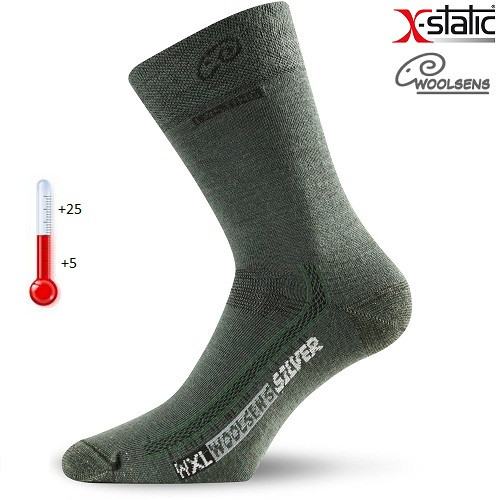 Шкарпетки тонкі подовжені Трекінгові Lasting WXL 620 M
