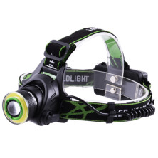 Налобний ліхтар Police 6677-T6+COB, ЗУ 220V /12V, 2x18650, zoom (відсутня накладка на кнопці)