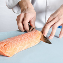 Кухонний ніж Grand Maitre Filleting Flex 20см з чорн. Ручкою (GB)