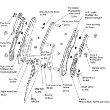 Ніж Hightron Spectron, M390, GFN, хакі, чорний клинок