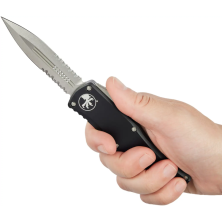 Ніж Microtech Hera Double Edge Stonewash black
