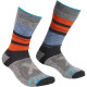 Шкарпетки чоловічі Ortovox ALL MOUNTAIN MID SOCKS WARM M multicolour - 42-44 - сірий/оранжевий