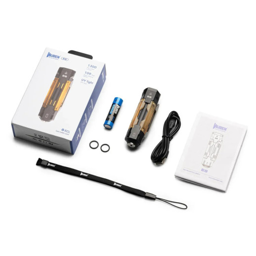 Ліхтар Wuben E8, чорний