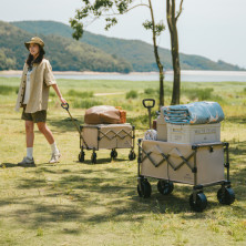 Складаний легкий кемпінговий візочок Naturehike CNK2350JJ012, 50 л, коричневий