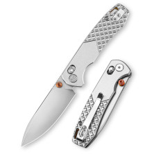 Ніж Trivisa Dragonfly-O, M390, Титан, Срібний (JM03-OT-M)