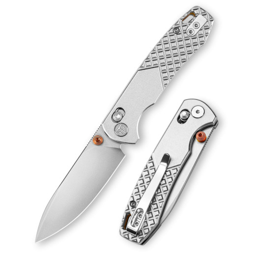 Ніж Trivisa Dragonfly-O, M390, Титан, Срібний (JM03-OT-M)