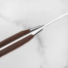 Кухонний ніж Grand Maitre Wood Santoku  17см рифл. с дерев. ручкой (GB)