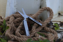 Міні мультитул-ножиці Roxon M3 зі змінними бітами, сірий