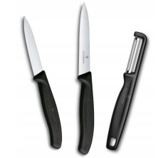 Набір для чищення овочів Victorinox Swiss Classic 3шт чорн 6.7113.33