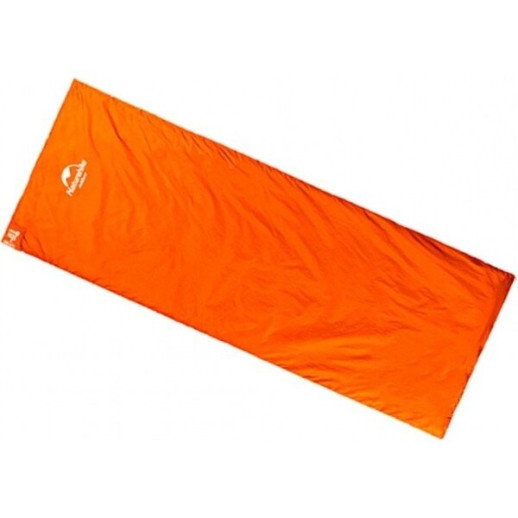 Спальник надлегкий Naturehike Ultra light LW 180 NH15S003-D, (20°C), p-p M, помаранчевий, лівий