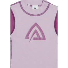 Термофутболка дитяча Aclima WarmWool Crew Neck Children Mauve Shadows /Damson 100