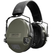 Активні навушники Sordin Supreme MIL AUX SFA, (32 dB), (Верхній тримач) green