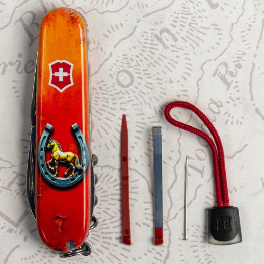 Складаний ніж Victorinox SPARTAN ZODIAC 3D Щаслива підкова 1.3603.Z5260hk