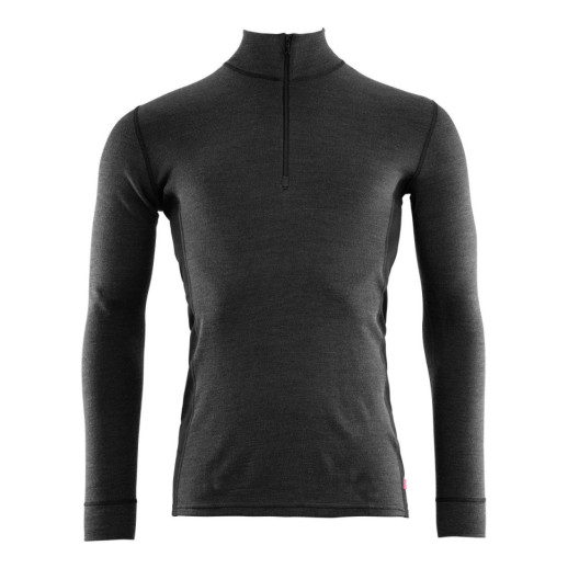 Термокофта чоловіча Aclima WarmWool 200 Mock Neck Men Marengo/Jet Black S