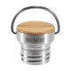 Сталева кришка з бамбуком Klean Kanteen Stainless Unibody Bamboo Cap