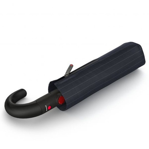 Парасолька Knirps T. 260 Crook Handle Gatsby Black Авто /складаний /8спіц /D97x33см