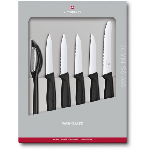 Набір кухонний Victorinox SwissClassic Paring Set (5 ножів, Овочечистка) Vx67113. 6G