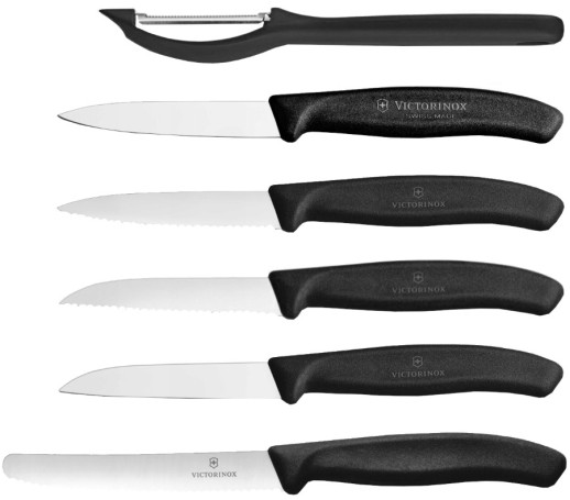 Набір кухонний Victorinox SwissClassic Paring Set (5 ножів, Овочечистка) Vx67113. 6G
