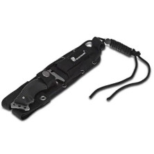 Ніж HX Outdoors D-123HS, чорний з чорним лезом