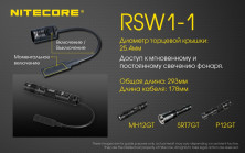 Кнопка тактична, виносна Nitecore RSW1-1