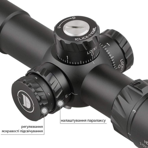 Приціл Discovery Optics HD 2-12X24SFIR 30mm підсвічування (231201)