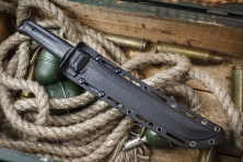 Ніж Kizlyar Supreme Sensei чорний, сталь AUS8, рукоять G10