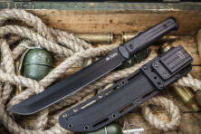 Ніж Kizlyar Supreme Sensei чорний, сталь AUS8, рукоять G10