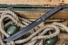 Ніж Kizlyar Supreme Sensei чорний, сталь AUS8, рукоять G10