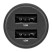 Автомобільний зарядний пристрій Brevia ePower DualDrive 15W 2xUSB-A, transparent black