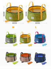 Відро складне Naturehike Folding Washbasin L 16л (NH18L010-P1), сірий