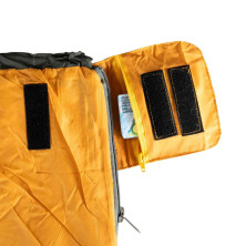 Спальний мішок Tramp Airy Light ковдра з капюш правий yellow/grey 190/80 UTRS-056