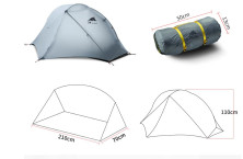 Намет 3F Ul Gear Floating Cloud 1 210T сірий