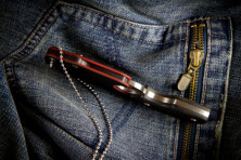 Ніж Kizlyar Supreme Amigo-X сатин, сталь AUS8, чорна рукоять G10