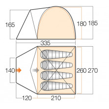 Намет Vango Berkeley 400 Herbal