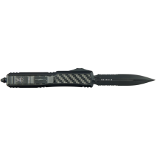Ніж Microtech Makora Double Edge Black Blade Signature Series